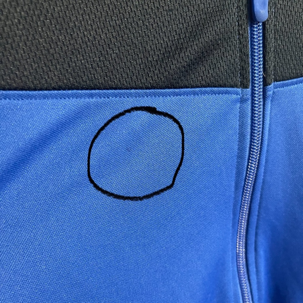 Men’s Nike Full Zip Up Blue Black Jacket Small - Picture 4 of 5
